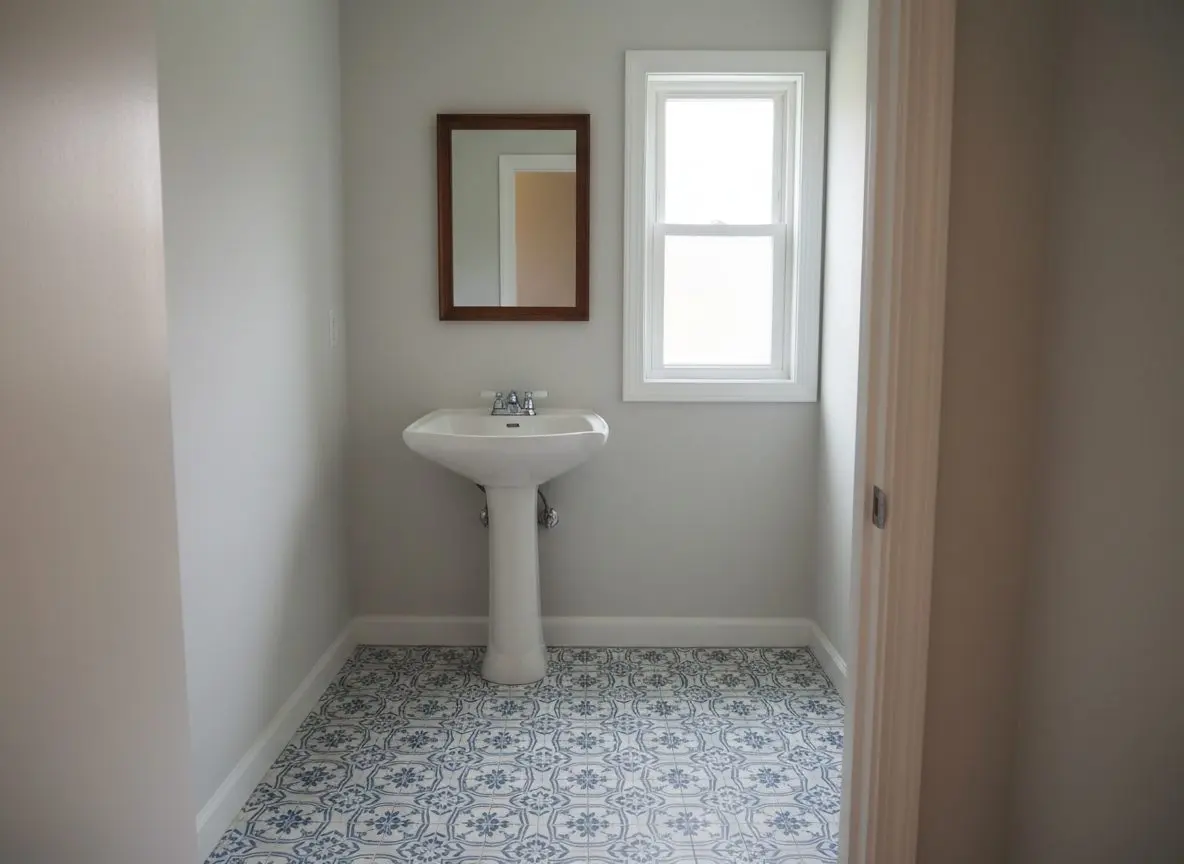 Powder room remodel in Catasauqua